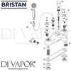 Bristan Head Bath Shower Mixer Spares